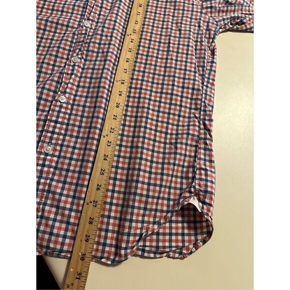 J.CREW Ludlow Fit Men's Button up Shirt Red White Blue Plaid 2ply Cotton Size XL - Picture 8 of 9